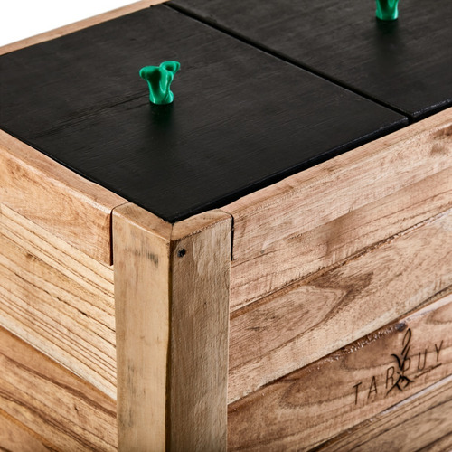 Imagen 5 de 9 de Compostera Tarpuy Jatum 135 L Madera Familiar Redcompostaje