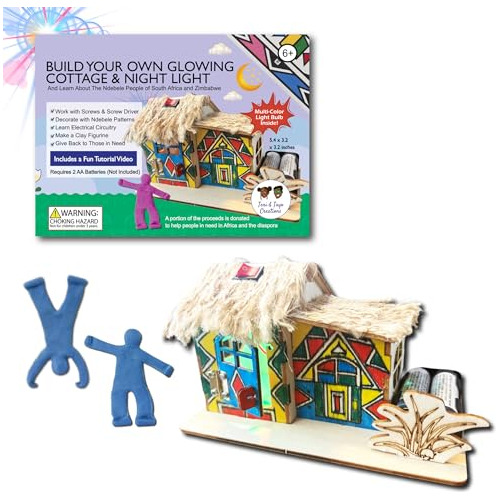 - Build Glowing Cottage & Night Light Craft Kit | Learn...