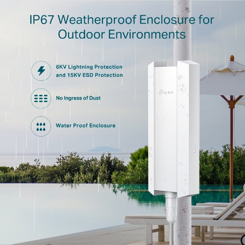 Access Point Exterior Wi-fi 6 Ax3000 Tp-link Eap650 Outdooor