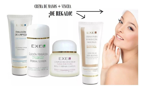 Exel Kit  Cutis Envejecido 5 Prod Rejuvenece Acido Glicolico