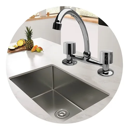 Griferia cocina doble comando sale