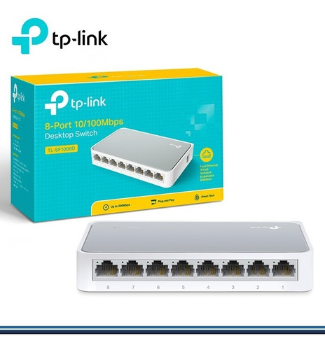 Switch Tp-link 8 Puertos 10/100mbps Mod Tl- Sf1008d