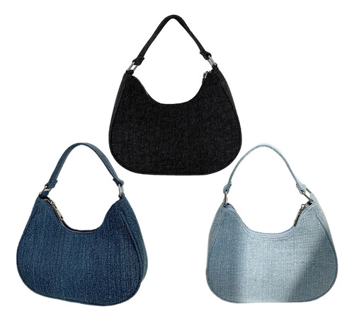 (db) Bolso De Mezclilla De Estilo Coreano, Bolso De Mano A L