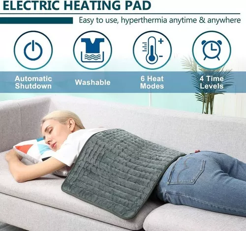 Almohadilla térmica de fisioterapia para el hogar, manta eléctrica pequeña,  calefacción de 10 velocidades