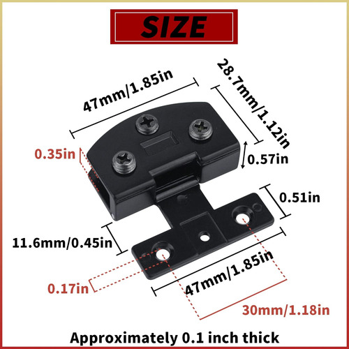 Bisagra De Puertas De Vidrio De Gabinete, 2 Pcs 90 Grados Bi