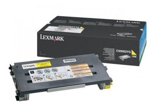 Toner Lexmark C500s2yg Amarillo Original Facturado
