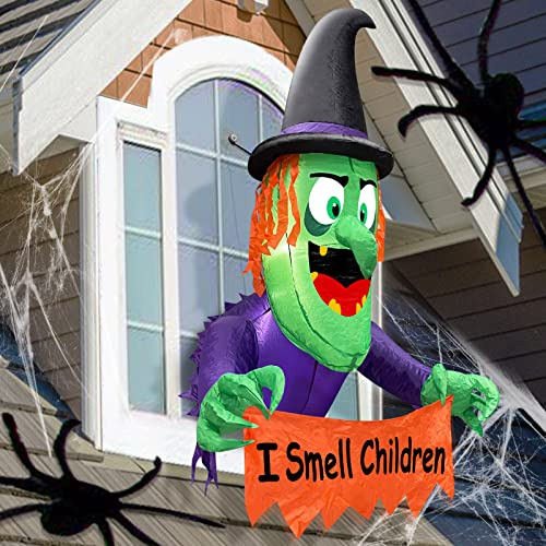 Decoracion De Exteriores Tematica Halloween Inflable Bruja