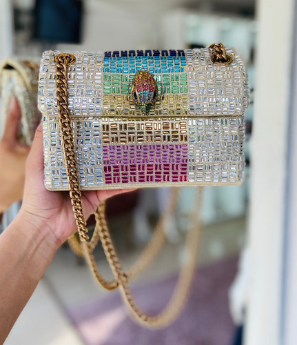Bolsa Crossbody Kurt Geiger Arcoíris/ Plata Original Arcoíris / Plata Piedritas Oro Dorado Oscuro