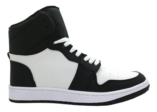 Imagen 3 de 6 de Zapatillas Botitas Cuero Pu, Urbanas, Informales