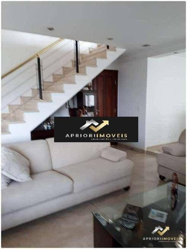 Cobertura Com 4 Dormitórios À Venda, 347 M² Por R$ 2.400.000 - Centro - Santo André/sp - Co0773