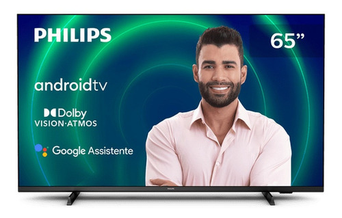 Imagem 2 de 4 de Smart Tv 65pug7406/78 65 4k Quadcore Philips