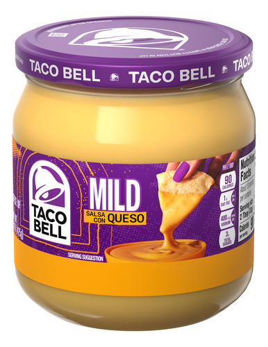 Taco Bell Molho De Salsa Com Queijo Suave 443ml