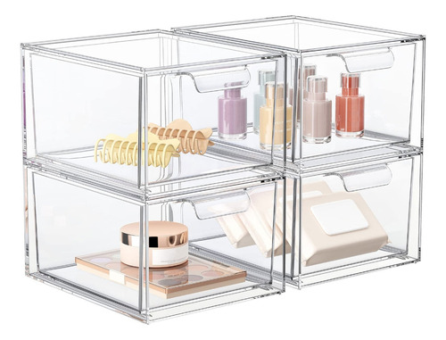 Caja Organizadora Apilable De Acrílico Para Cosméticos Y Joy