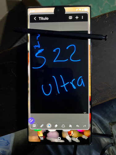 Samsung Galaxy S22 Ultra 5g 256 Gb 12 Gb Ram Negro Con Detalle Que No Afecta Su Funcionamiento (Usado)