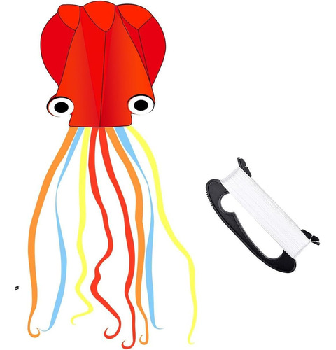 Cometa Pulpo Grande Juego Aire Libre Cometa Fácil De Volar