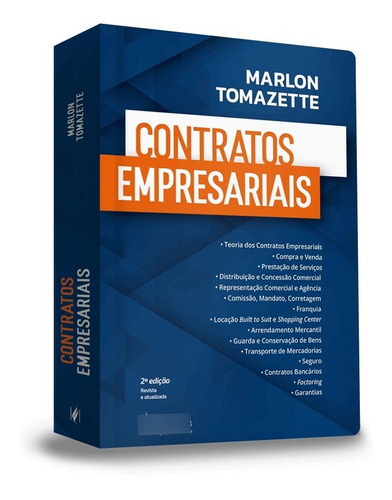 Contratos Empresariais - 2ª Edição (2023), de Marlon Tomazette. Editorial JUSPODIVM, tapa mole, edición 2 en português, 2023