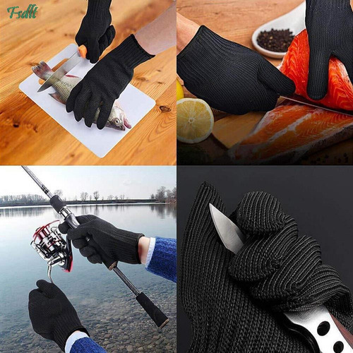 Fwefww 1 Par De Guantes De Trabajo Largos Anticorte De