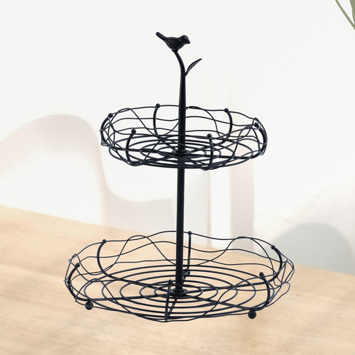 Cesta De Alambre Para Frutas Y Verduras En Capas, Grande, 2