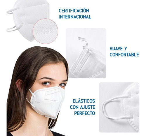 Cubrebocas Kn95 Tapabocas Reutilizables 5 Capas 3d Mask
