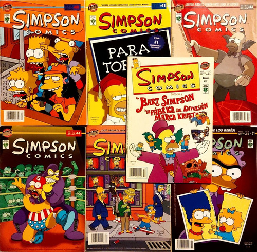 Revistas Simpson Comics Bongo Vid Lote De 45 (Usado)