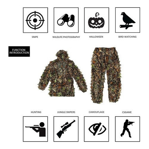 Roupa De Camuflagem Tática Sniper Camouflage Suit