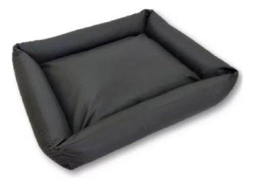 Cama Pet Cachorro Couro Corano Impermeável Prática 70x70cm 