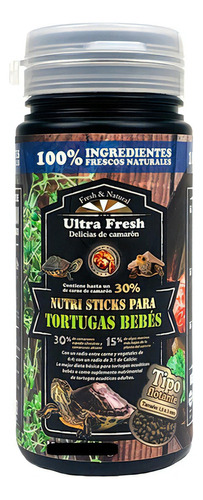 Alimento Tortugas Bebes Ultra Fresh Azoo 47g 120ml 86037