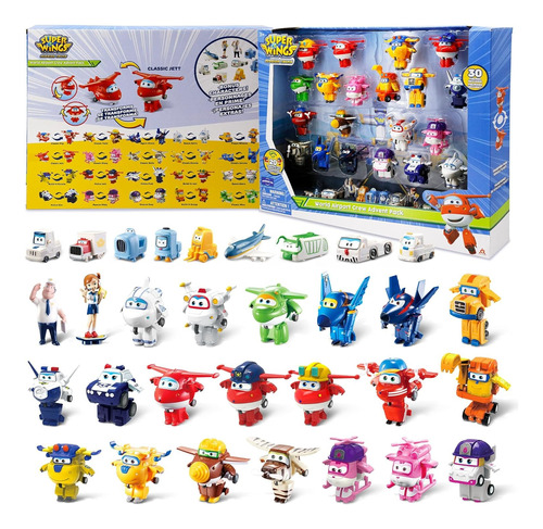 Super Wings Collector Pack World Airport Crew 30pz Aviones
