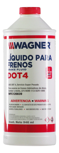 Líquido De Frenos Para Servicio Pesado Wagner Dot 4 946ml