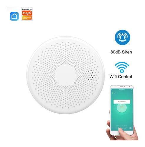 Detector De Humo Y Monóxido De Carbono Wifi Smart