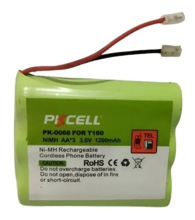 Batería De Teléfono Inalambrico Mod T160 Aaa*3 3.6v 1200mah