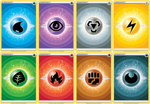 20 Cartas Energía Pokemon Originales Tcg Nuevas 