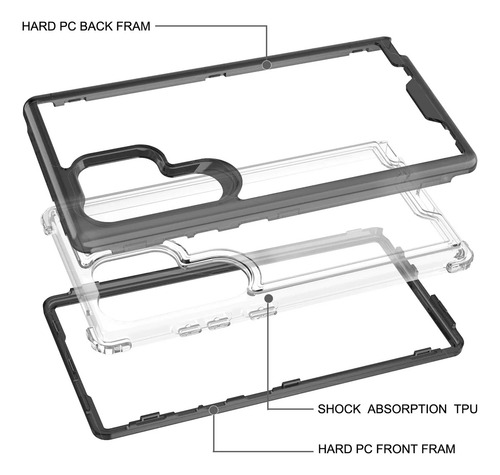 Funda Para Honor Uso Rudo 3 En 1 Grado Militar Antigolpes Negro Honor X8b