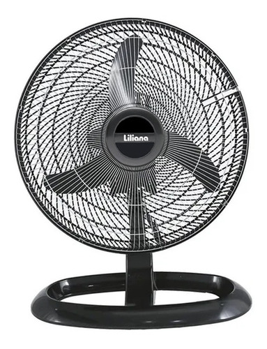 Imagen 1 de 2 de Ventilador de mesa Liliana VOTR18 turbo negro con 3 palas de plástico, 18" de diámetro 220 V