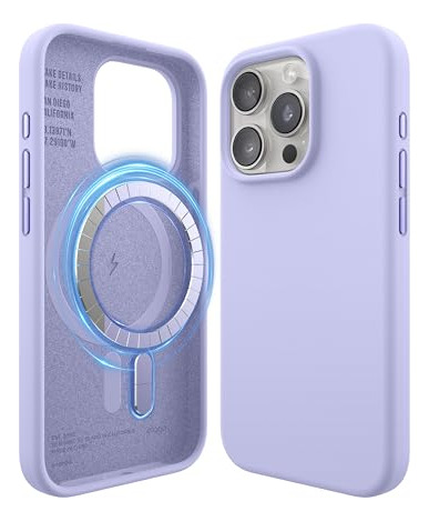 Funda Para iPhone 15 Pro Case 6.1 Morado 6.1 Plug Silic