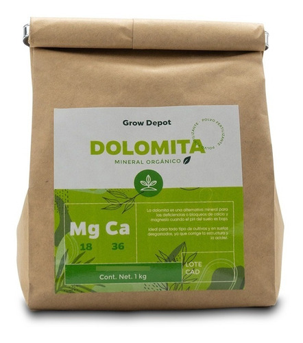 Dolomita 1 Kg En Polvo Orgánico