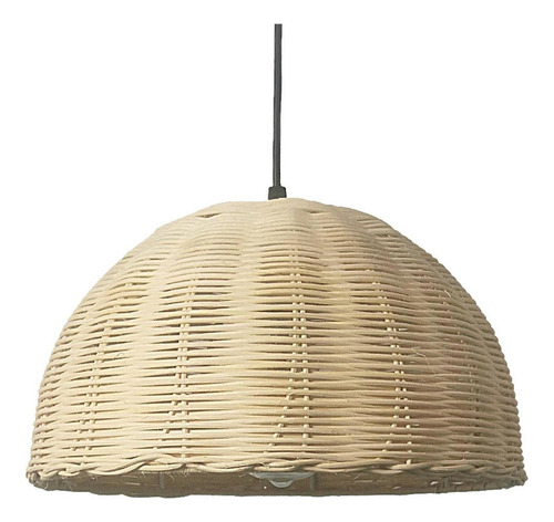 Lámpara Colgante De Bambú Tejida Cubierta De Luz De Bambú