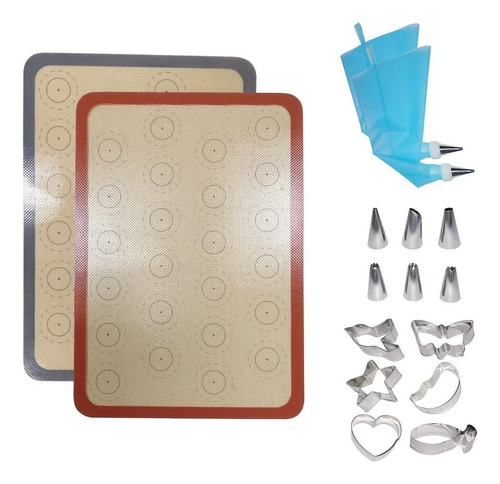 Alfombrillas Para Hornear De Silicona Macarrón, Alfombrillas