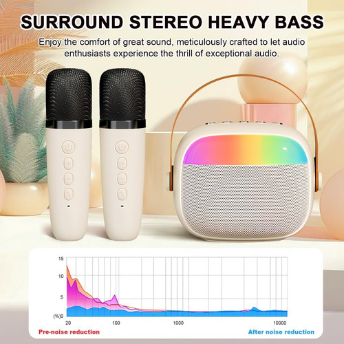 Máquina De Karaoke, Wireless Karaoke Speaker Con Luces