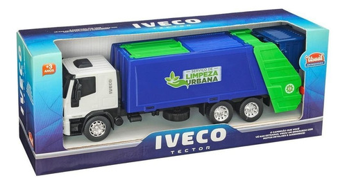 Brinquedo Caminhão Iveco Coletor Lixo Usual Brinquedos