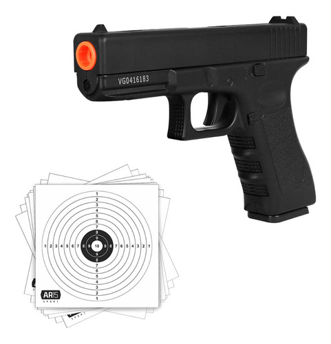 Pistola Airsoft Barata Promoção Glock V20 Vigor Full Metal