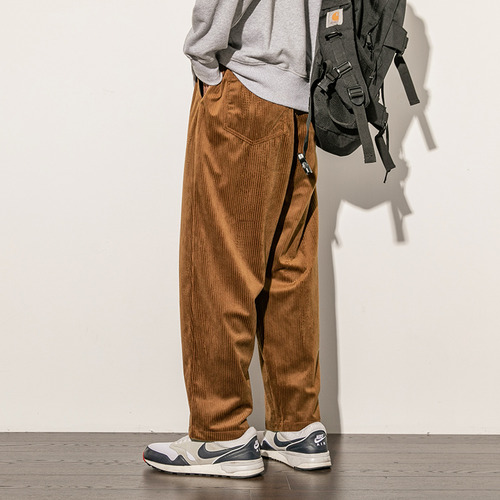 Pantalones Rectos Casuales, Cintura Elástica, Pantalones Dep