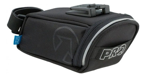 Bolsa De Selim Pro Maxi Com Blocagem Pto Ciclismo Bike Cor Preto