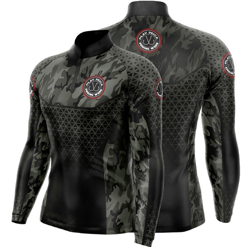 Imagem 2 de 5 de Camisa Camiseta Blusa Pesca Proteção Solar Uv50 Camublack