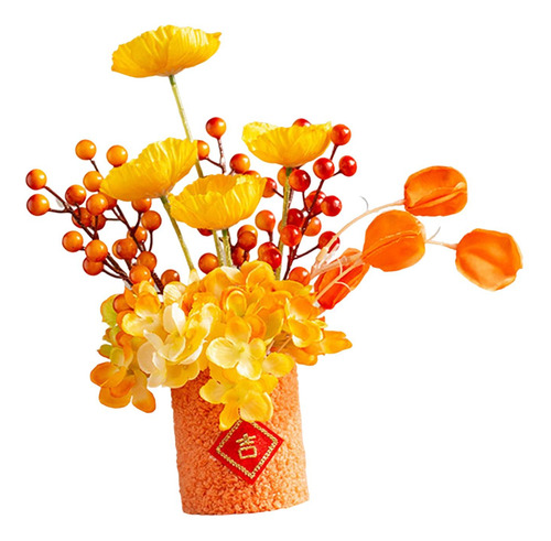 2 Uds Flores Artificiales En Maceta Bonsái Macetas
