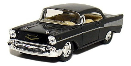 5 1957 Chevy Bel Air Coupe 1:40 Escala (negro)