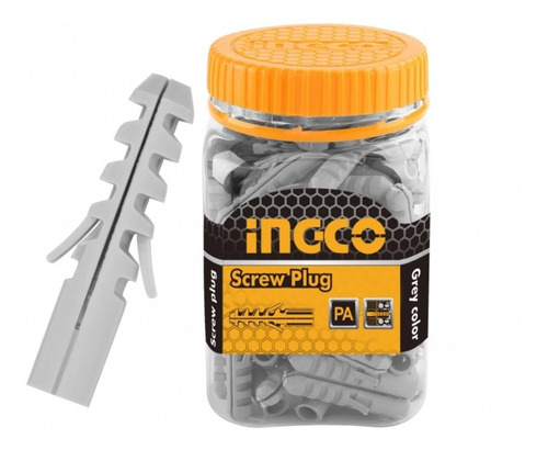 Tarugos Plasticos Ingco 6 X 30 Mm (envase 200 Piezas)