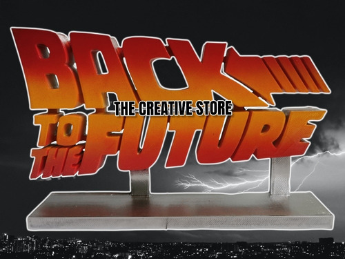 Back To The Future - Letrero 3d M - Volver Al Futuro.
