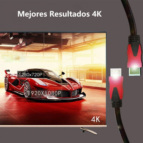 Cable Hdmi Ele-gate Wi.02.7 7m Negro/rojo 1080p