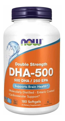 Dha 500/ Epa 250 Doble De Fuerza 180 Caps De Usa Sabor Made In Usa